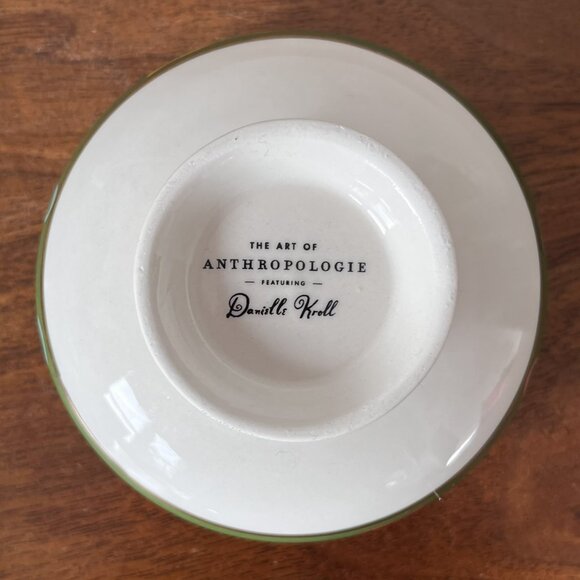 Anthropologie Danielle Kroll Making Spirits Bright Nut Bowl Christmas Love Joy - Picture 9 of 11